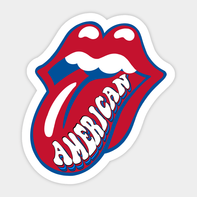 American U lips Sticker by Rpadnis